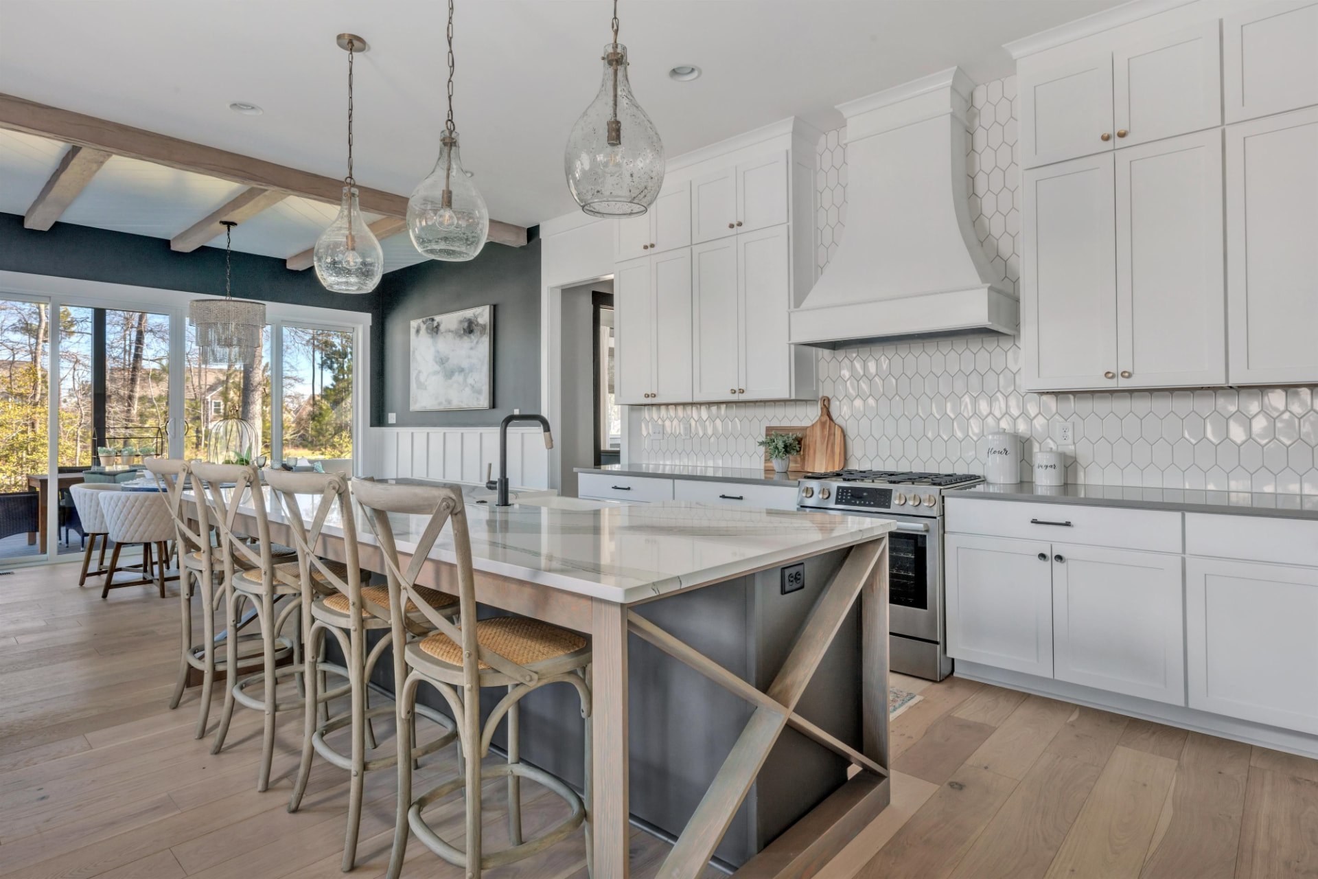 Another view of the kitchen cabinetry